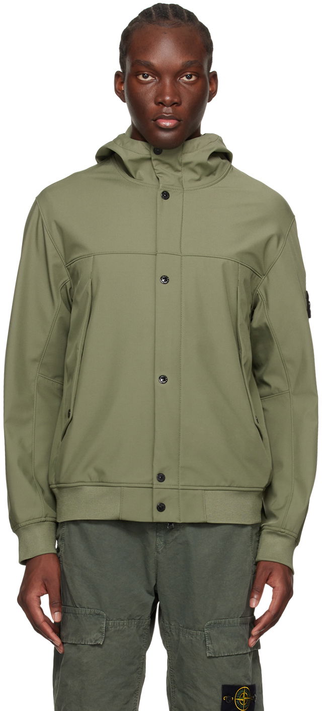 Takki Stone Island Patch Jacket "Khaki" Vihreä | 801540227