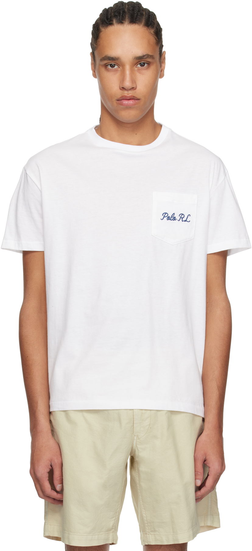 T-paita Polo by Ralph Lauren Polo Ralph Lauren Classic Fit Pocket Jersey T-Shirt Valkoinen | 710963816001