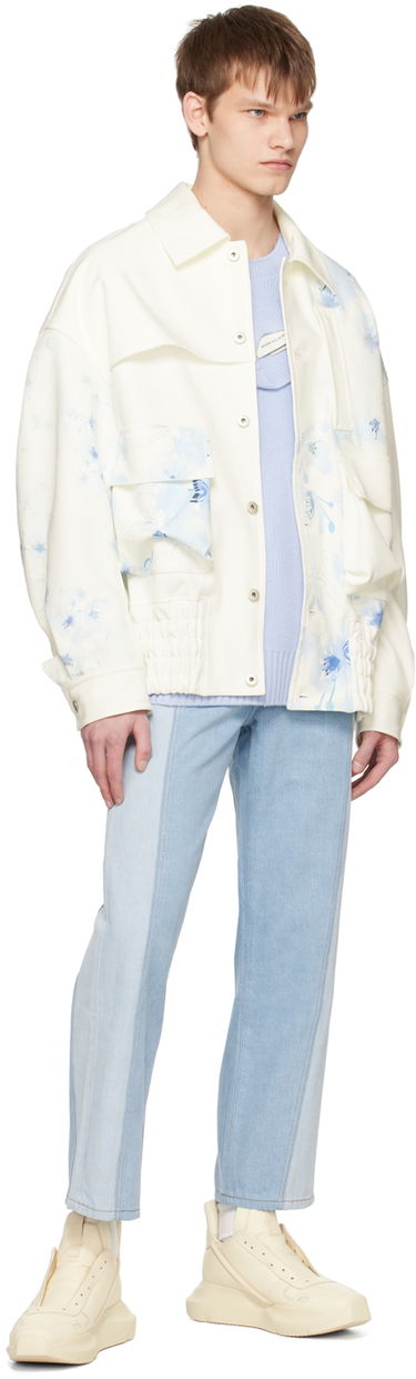 Villapaita Feng Chen Wang Feng Chen Wang Distressed Sweater Sininen | FUS15KT05, 3