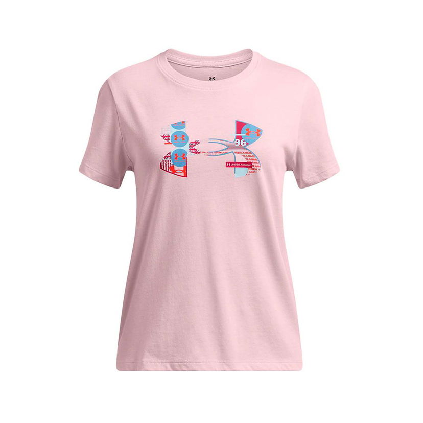 T-paita Under Armour Big Logo Fill Graphic T-Shirt Vaaleanpunainen | 1389769-647