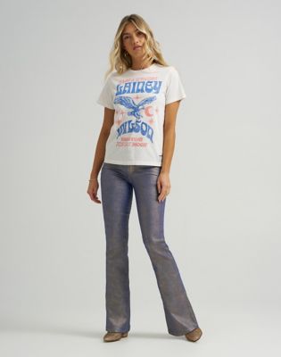 T-paita Wrangler Lainey Wilson Regular Tee Valkoinen | 112374959:XS, 2