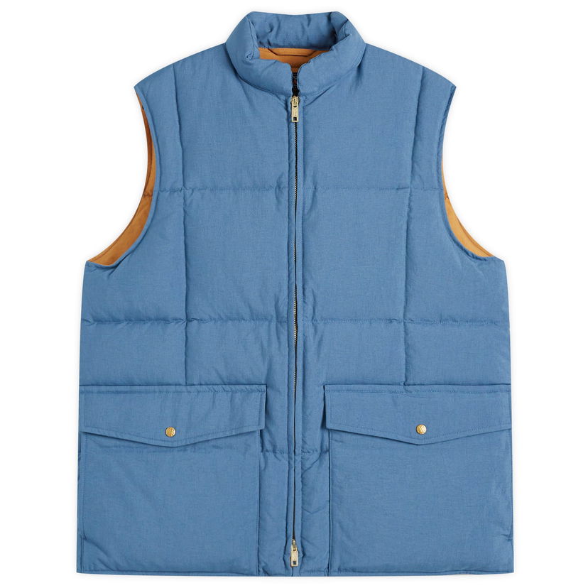 Liivi BEAMS Beams Plus Oxford Down Vest, Size Large Sininen | 3806-0112-139-75