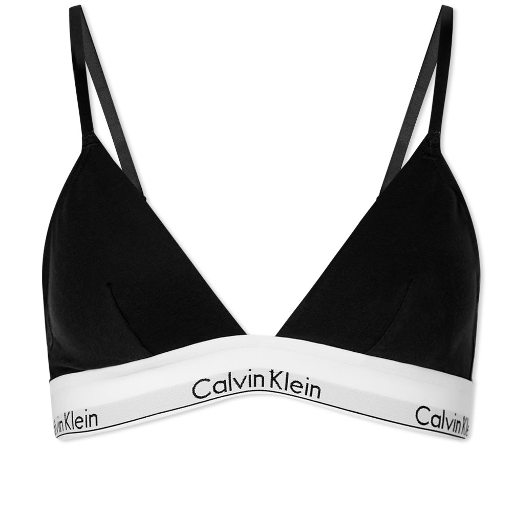 Rintaliivit CALVIN KLEIN Unlined Triangle Bra Musta | 000QF1061E001, 0