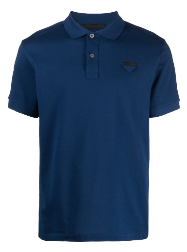 Poolopaita Prada Pique Polo Tee Tummansininen | UJN444S181XGS