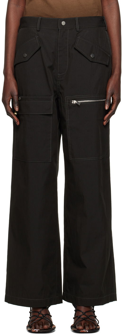 Housut Dion Lee Slouchy Cargo Pants Musta | C2113R23