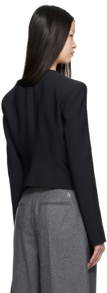 Takki The Attico Attico Zip Cropped Jacket Musta | 248WCG68 E100, 2