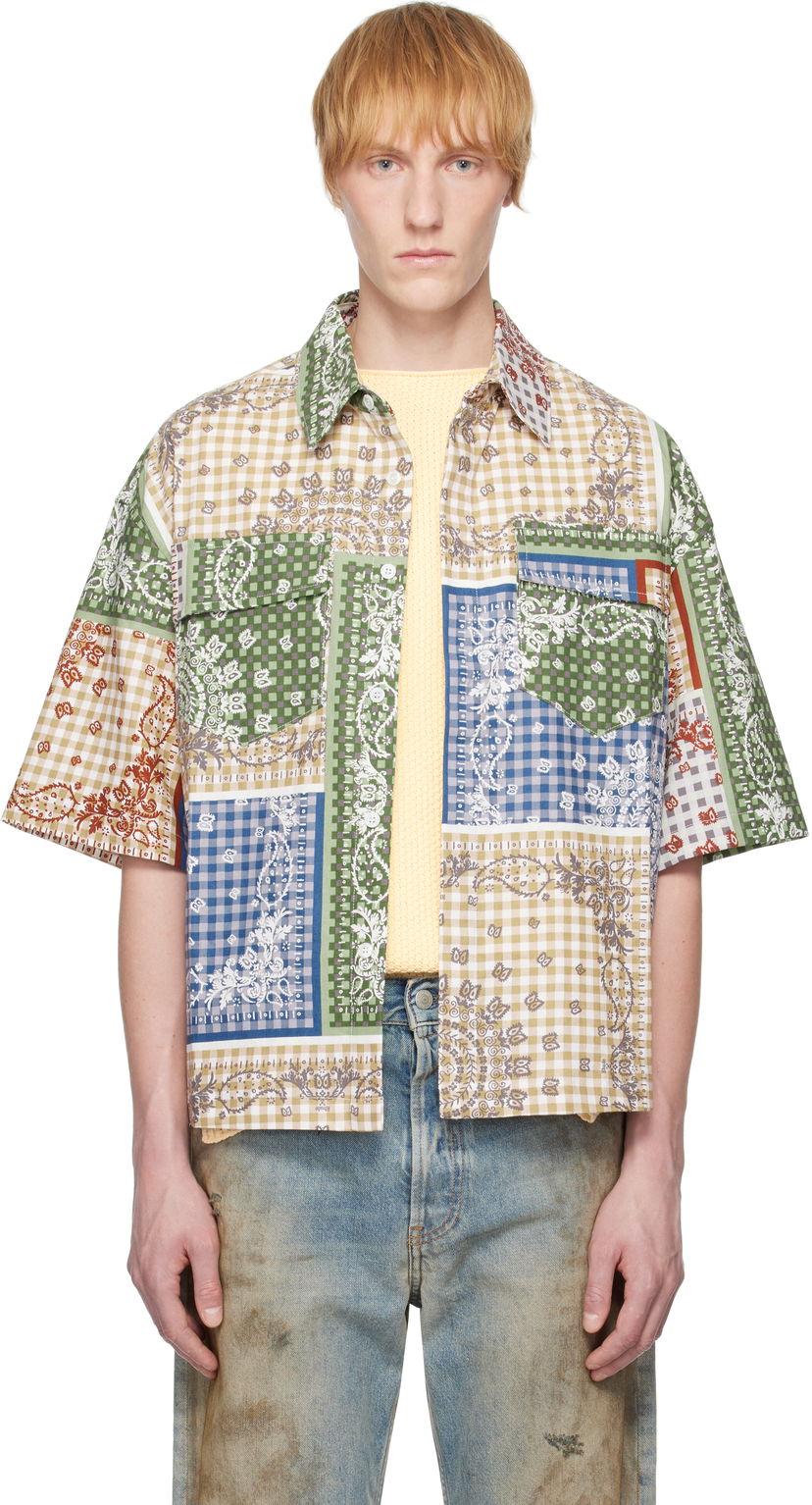 Paita Rhude Rhude Bandana Boxy Work Shirt Monivärinen | RHSS25SR05217