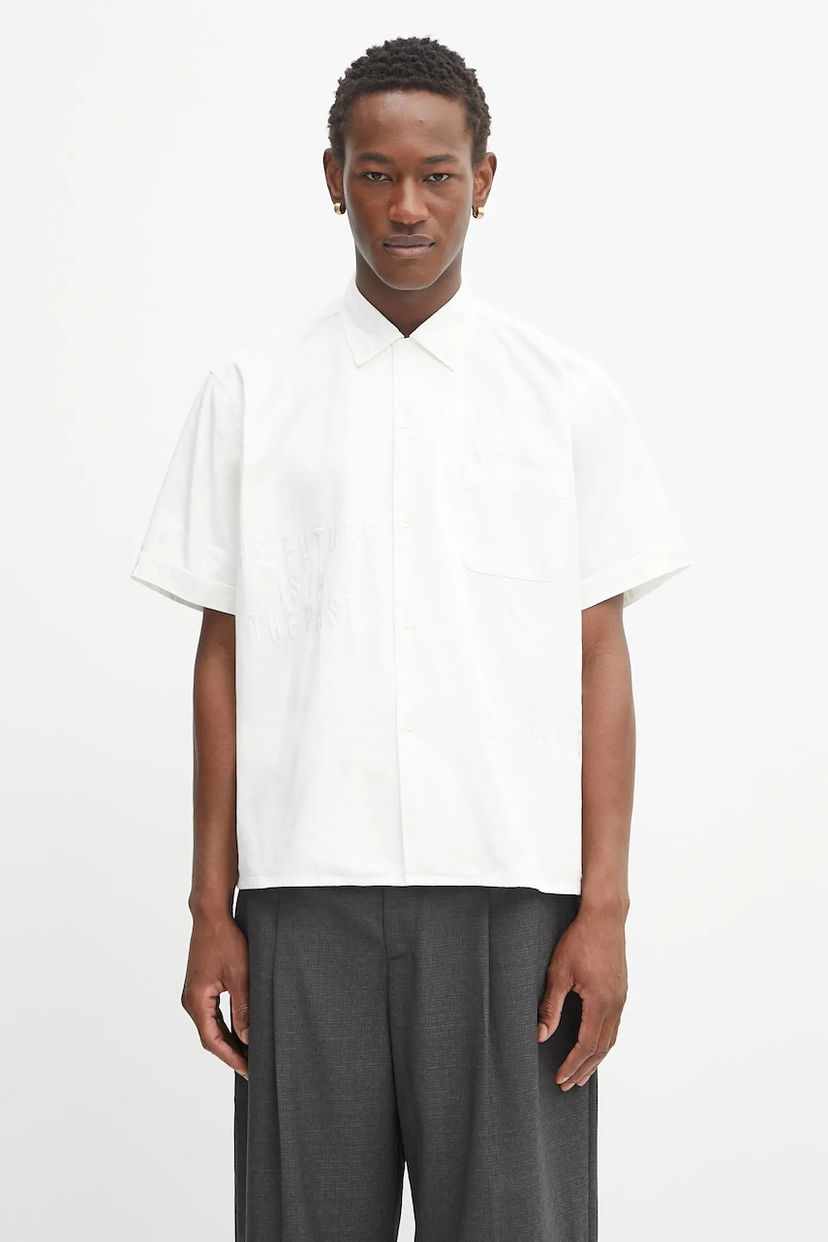 Paita Human Made Human Made Woven Relaxed Fit Button-Down Shirt Valkoinen | HM29SH022