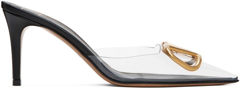 Tennarit ja kengät Valentino Valentino Garavani VLogo PVC and Leather Mules Musta | 2W2S0FQ2QJG