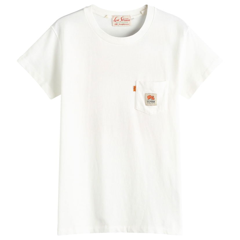 T-paita Levi's Levis x Stephane Ashpool 1950s Sportswear T-Shirt Beige | A5343-0002