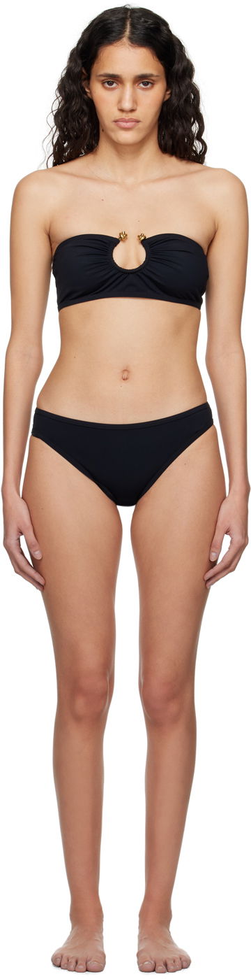 Uimapuvut Bottega Veneta Knot Ring Bikini Musta | 772837 V2RN0