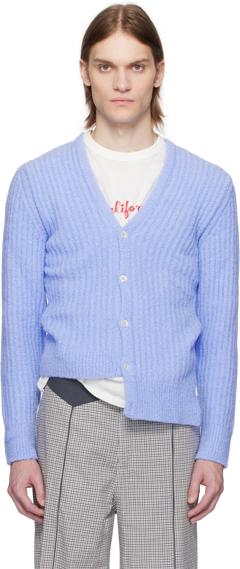 Villapaita ERL ERL Cozy Asymmetric Cardigan Sininen | ERL10N003