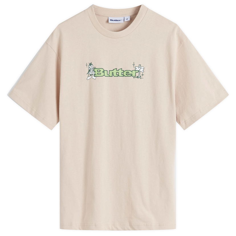 T-paita Butter Goods Sand Quest Logo Graphic T-Shirt Beige | BGQ4240016-SND