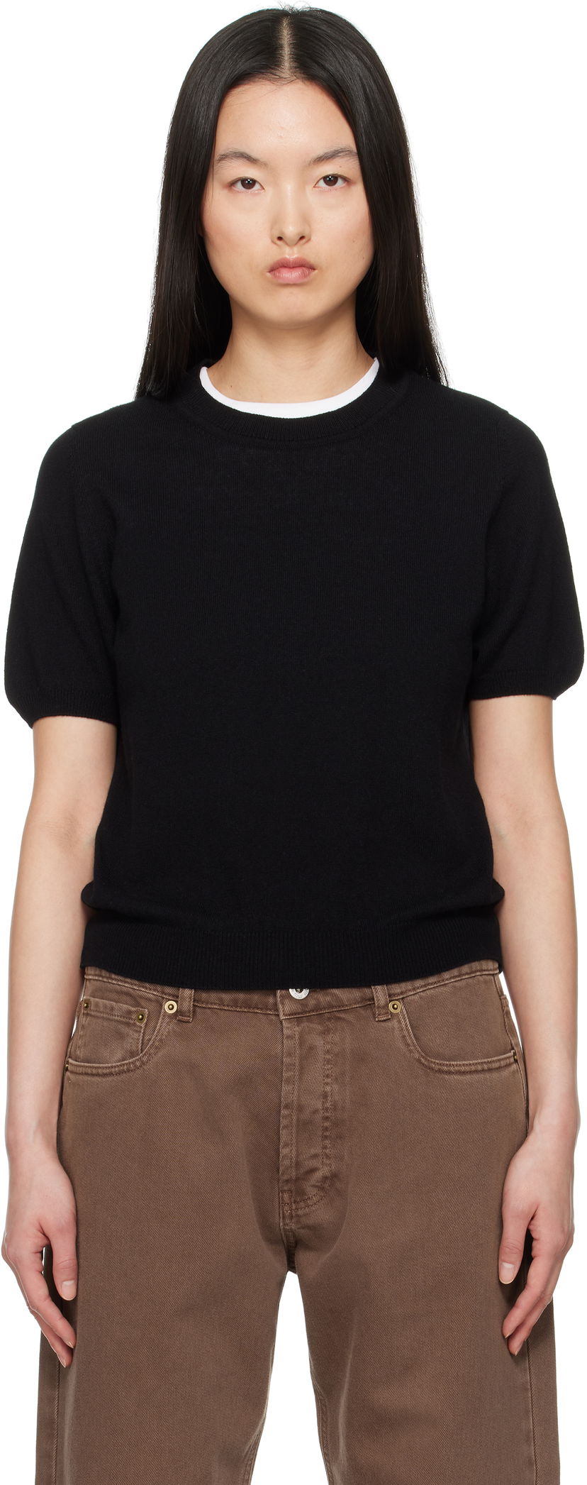Villapaita &Daughter &Daughter Emer Cashmere T-shirt Musta | CH04633
