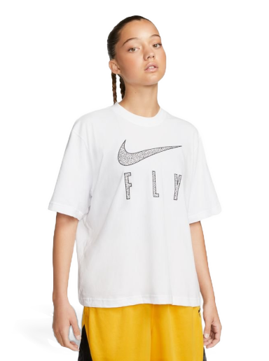 T-paita Nike Dri-FIT Swoosh Fly Boxy Tee Valkoinen | DV2373-100