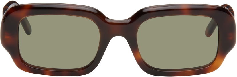 Aurinkolasit Loewe Loewe Rectangular Slim Sunglasses Ruskea | LW40158I@5152N 192337200236