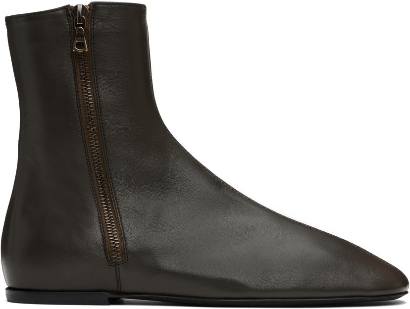 Vaatteet Dries Van Noten Dries Van Noten Leather Sock Boots Vihreä | MS251-1318