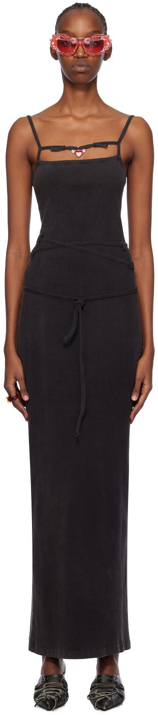 Mekko Ottolinger Ottolinger Cutout Maxi Dress Musta | 407901