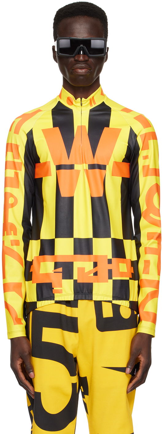 Jersey Walter Van Beirendonck Walter Van Beirendonck Cosmic Dancer Bike Long Sleeve T-Shirt Keltainen | 7001