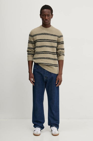 Villapaita Samsoe Samsoe Samsoe Samsoe SAARIN Striped Wool Sweater Beige | M24300098, 4
