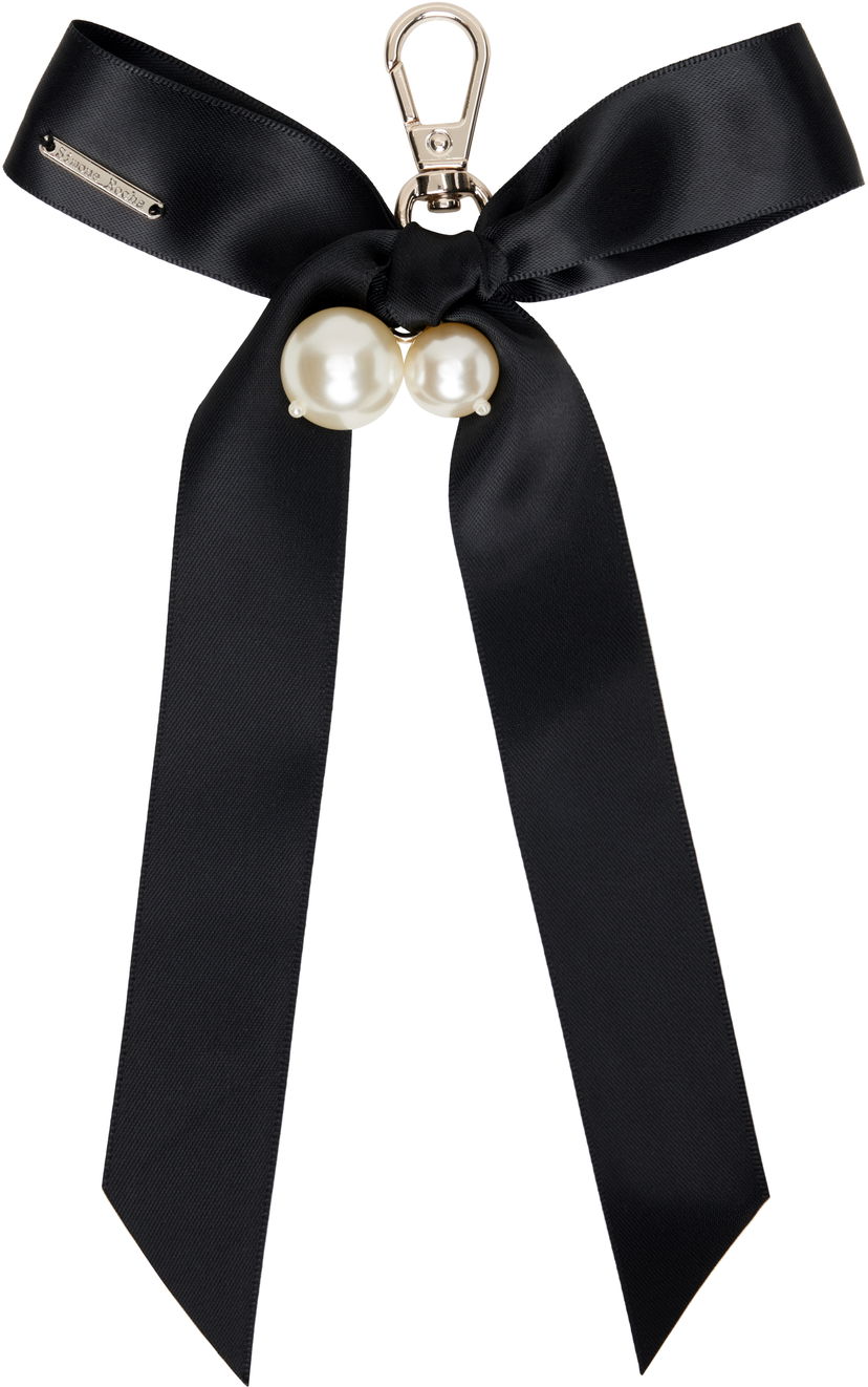 Avaimenperät Simone Rocha Simone Rocha Bow & Pearl Bag Charm Keychain Musta | KEYCHAIN3 0904