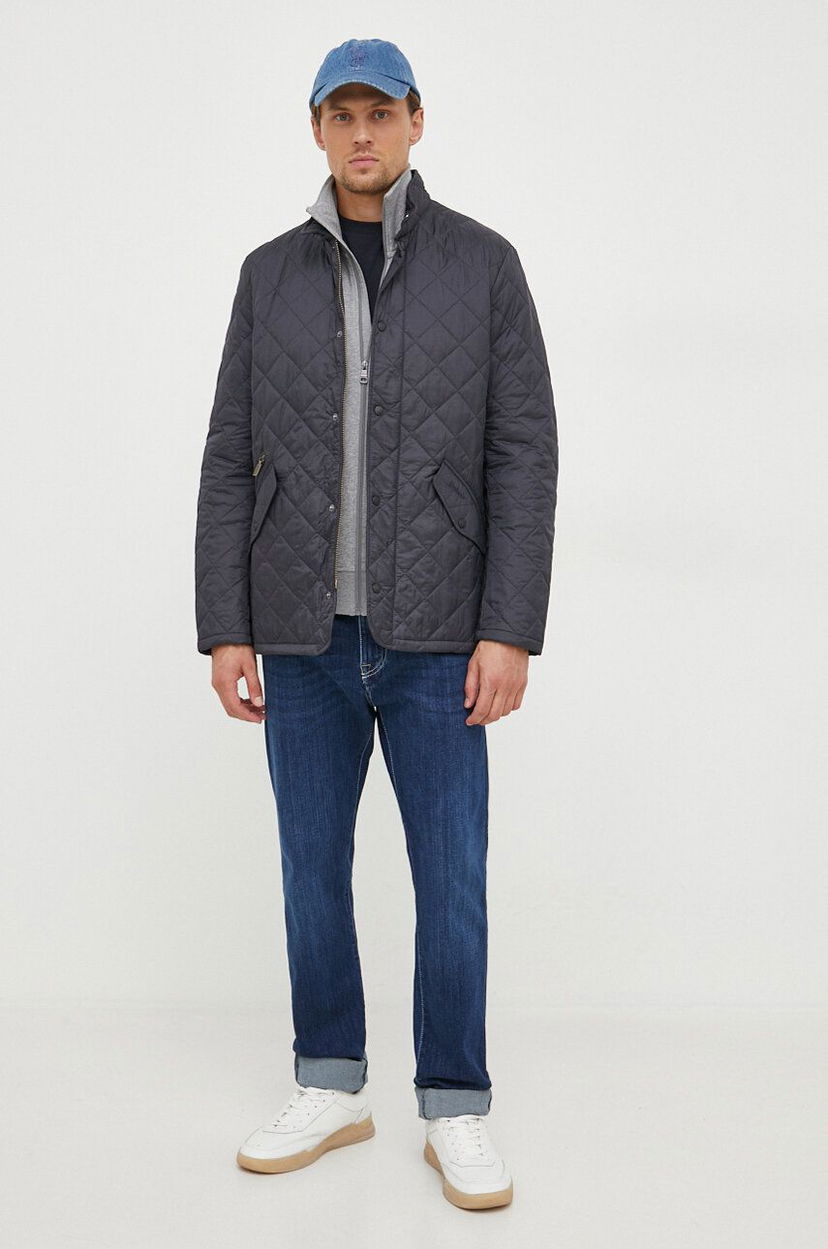 Puffer takki Barbour Quilted Jacket Musta | MQU0007