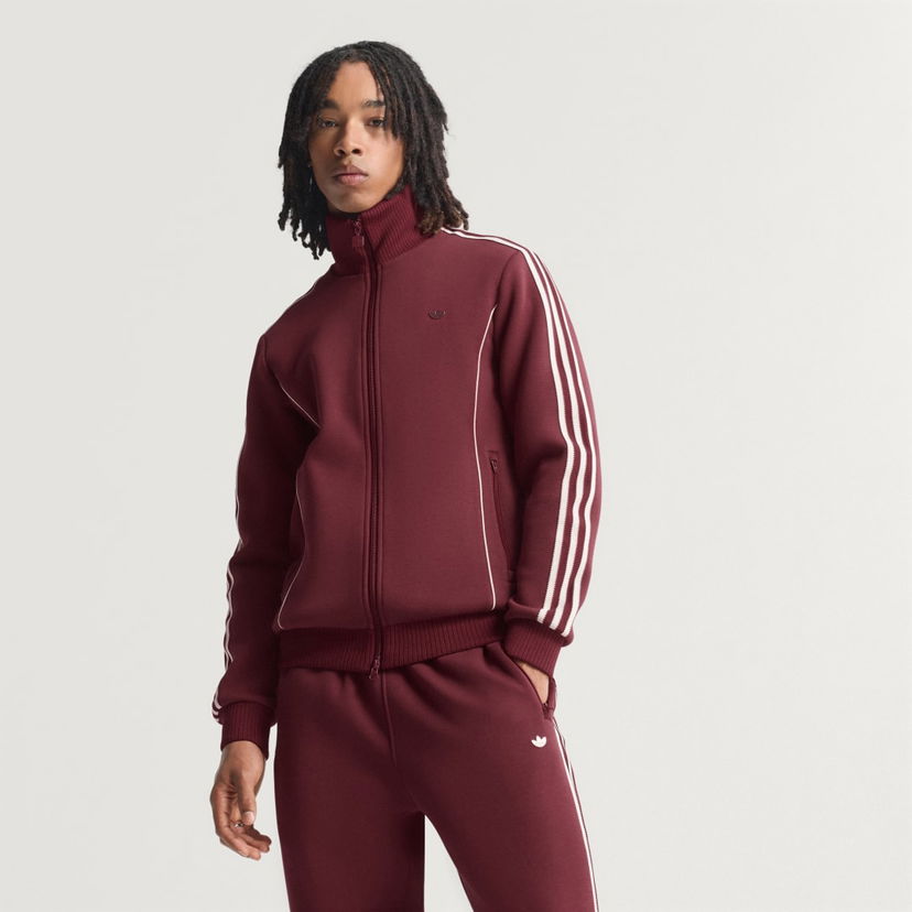 Verryttelypuku adidas Performance Premium Sport Track Jacket with Piping Details Burgundia | JY2738