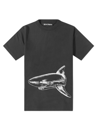 T-paita Palm Angels Broken Shark Tee Musta | PMAA001S23JER0011003