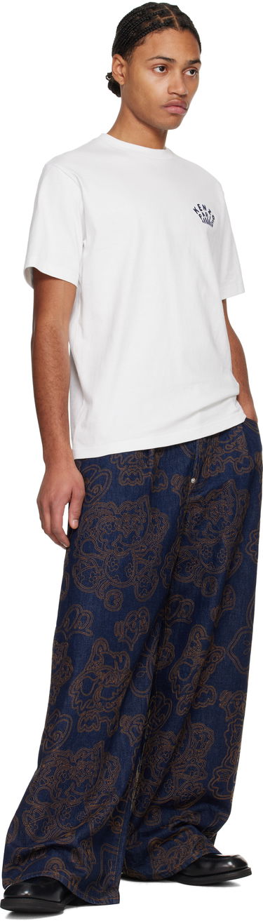 T-paita KENZO Embroidered Logo T-Shirt Sininen | FF55TS4954SI, 3