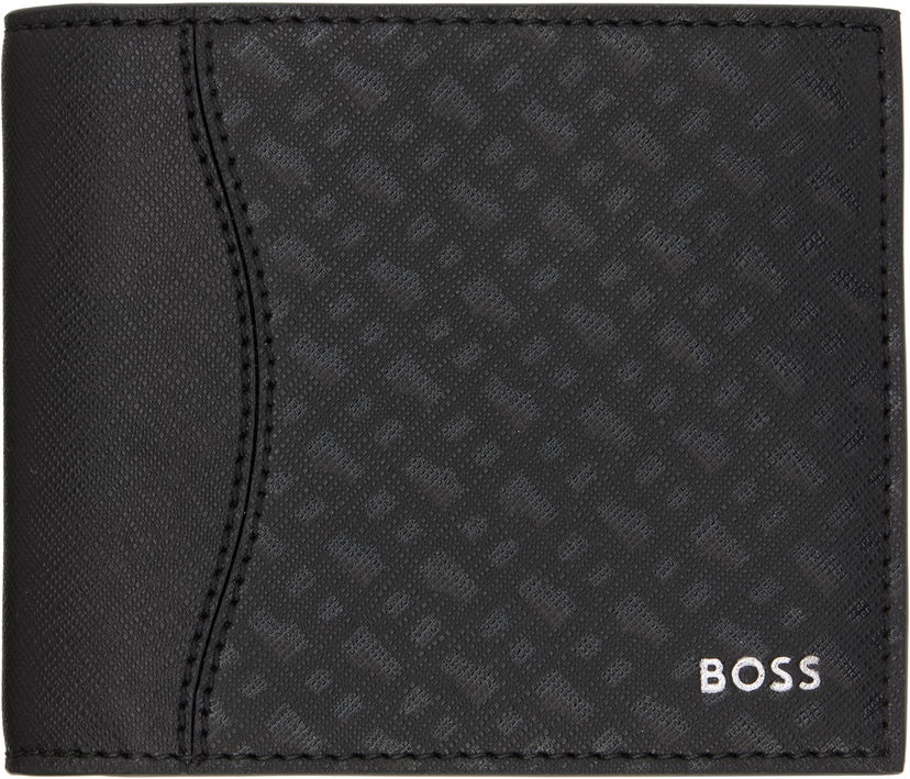Lompakko BOSS BOSS Saffiano Leather Wallet Musta | 50542379