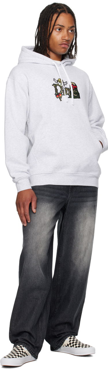 Huppari Dime Dime Classic Fuzzy Hoodie Harmaa | DIMESU2545ASH, 3