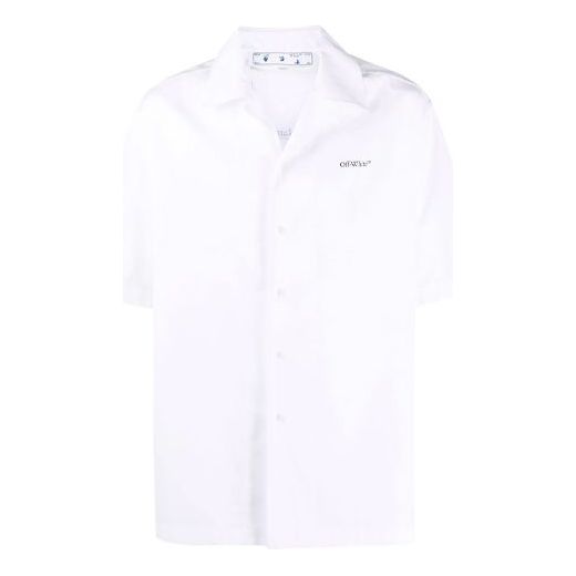 Paita Off-White Off-White Loose Fit Short Sleeve Shirt Valkoinen | OMGA196F21FAB0040184, 0