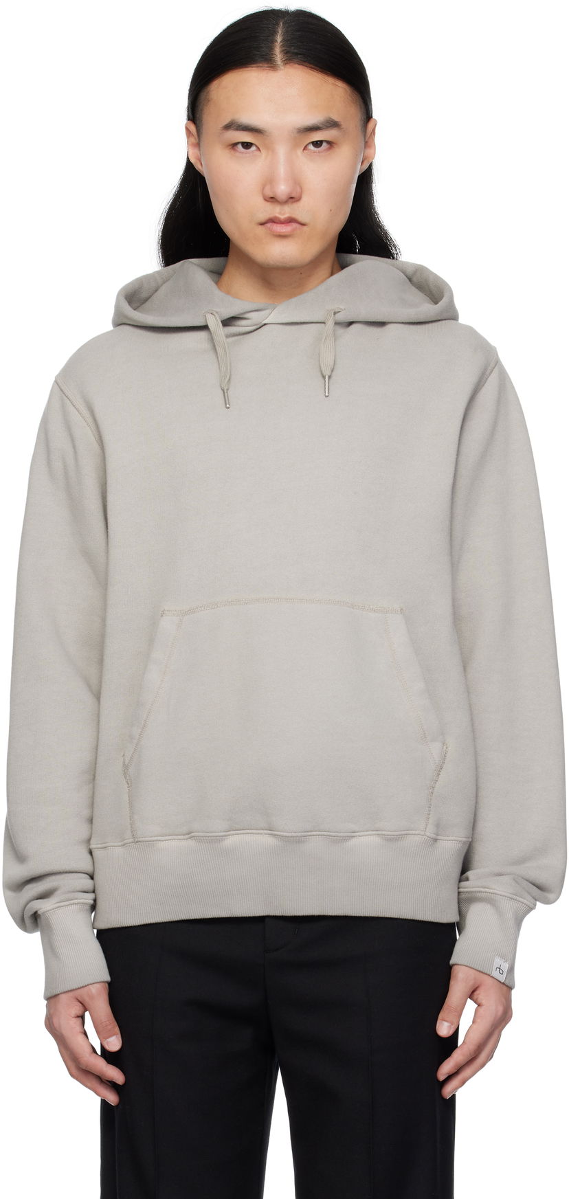 Huppari rag & bone Rag & Bone Damon Vintage Terry Hoodie Harmaa | MBC24FT031V131