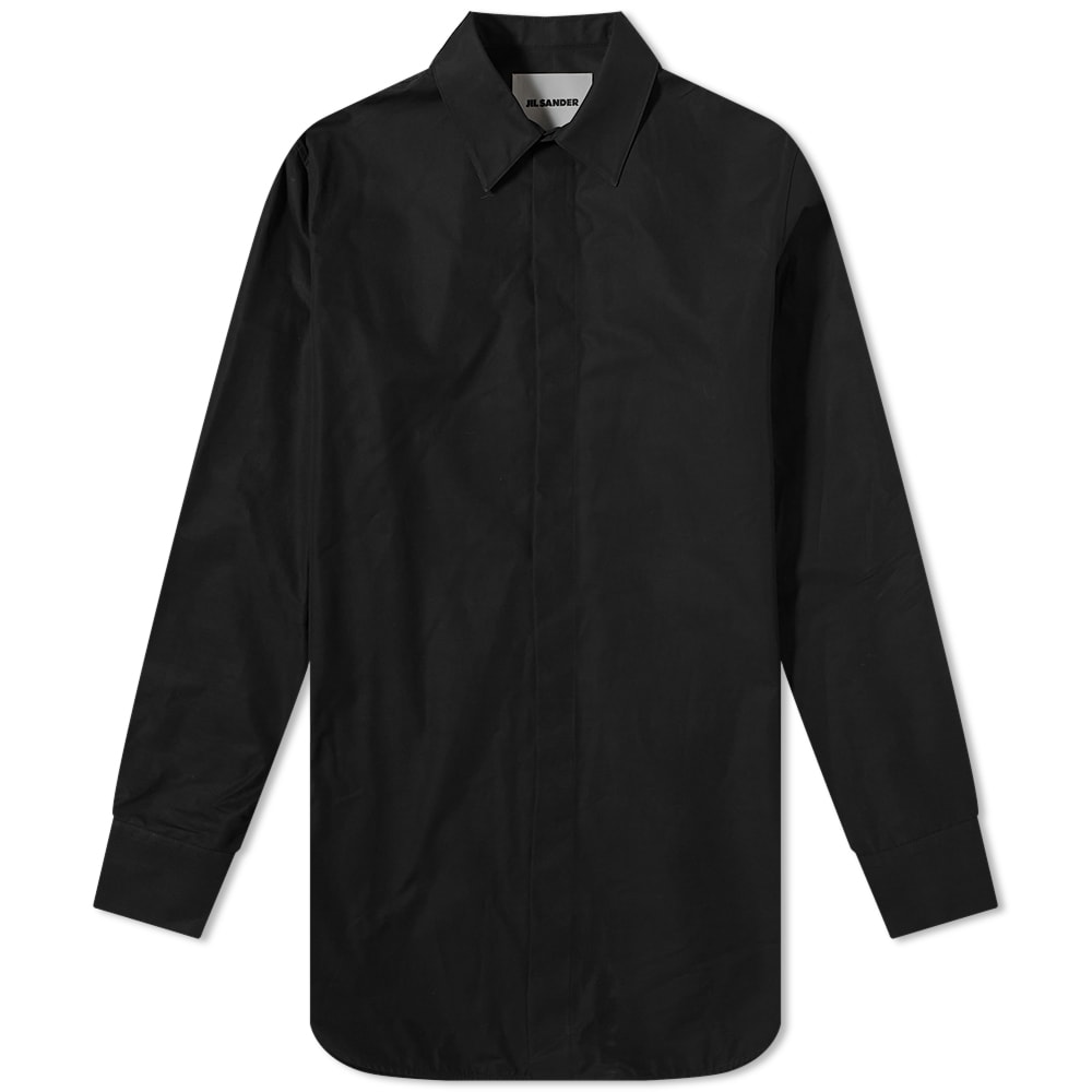 Paita Jil Sander Jil Sander Heavy Organic Cotton Shirt Musta | J21DL0004-J45002-001, 0