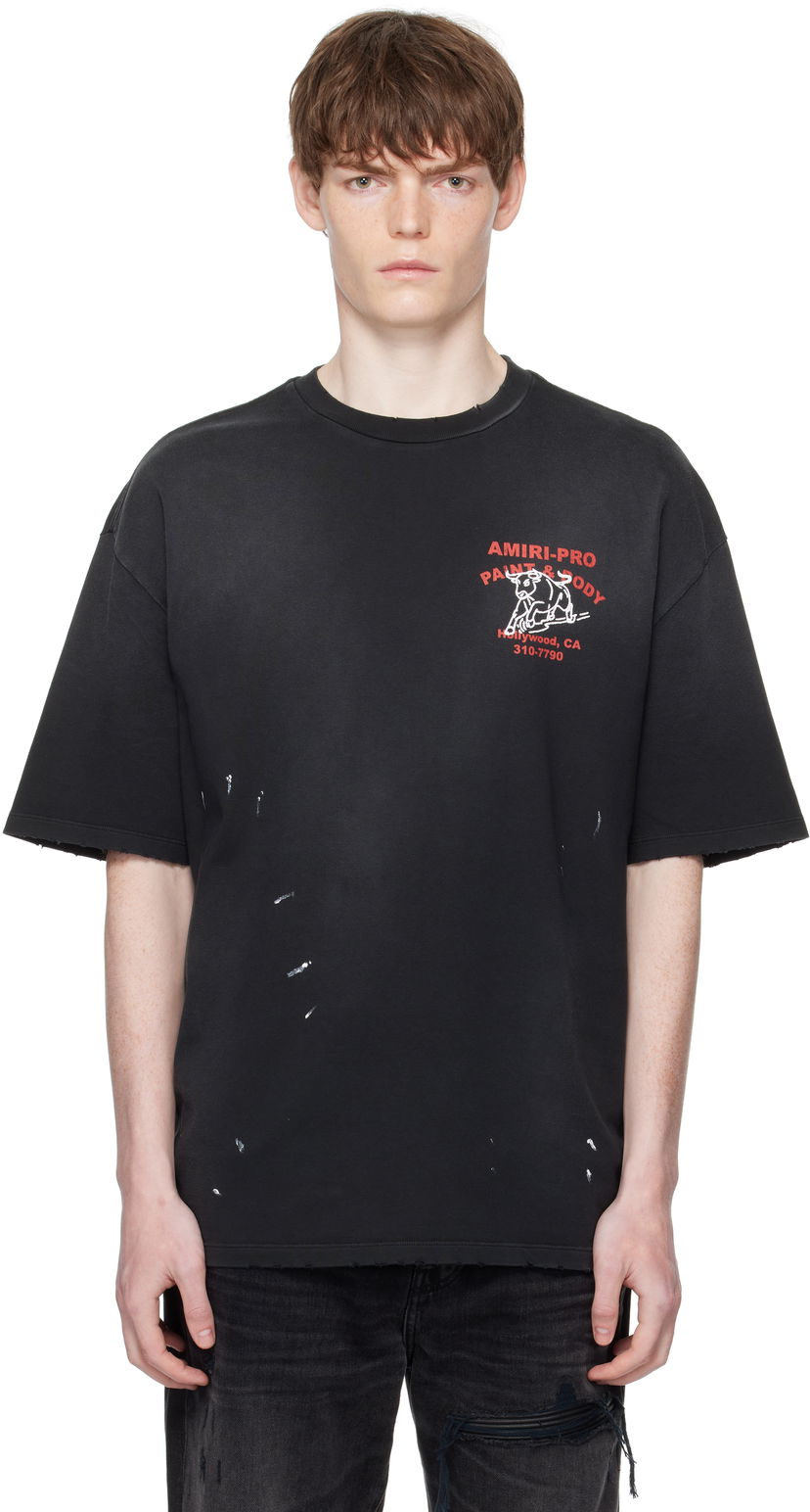 T-paita AMIRI AMIRI Bull Oversized T-Shirt Musta | AMJYTE1229