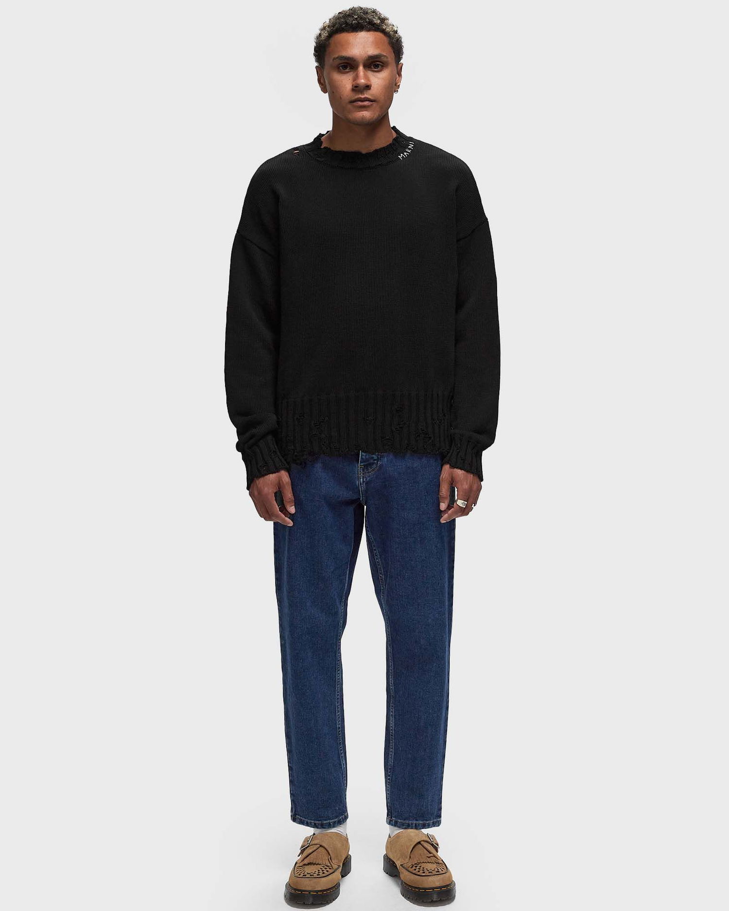 Villapaita Marni Twisted Sweater Musta | GCMG0210A0 UFC652, 1