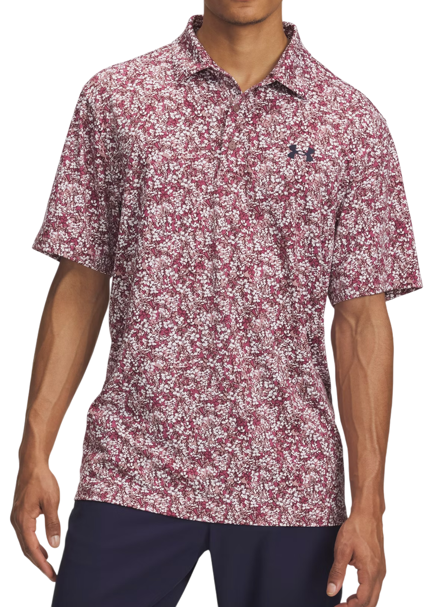 Poolopaita Under Armour Under Armour Playoff 3.0 Printed Polo Shirt Burgundia | 1378677-674