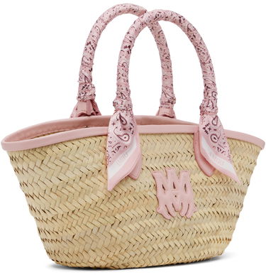 Käsilaukku AMIRI AMIRI MA Raffia Micro Tote Vaaleanpunainen | AWBGTO1002, 1