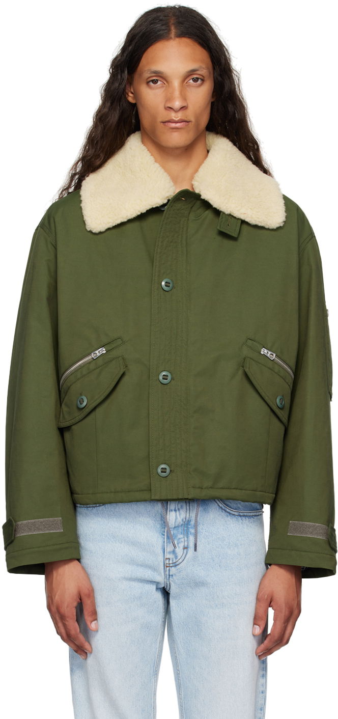 Takki KENZO Green Paris Army Flight Jacket Vihreä | FE65BL1499OB
