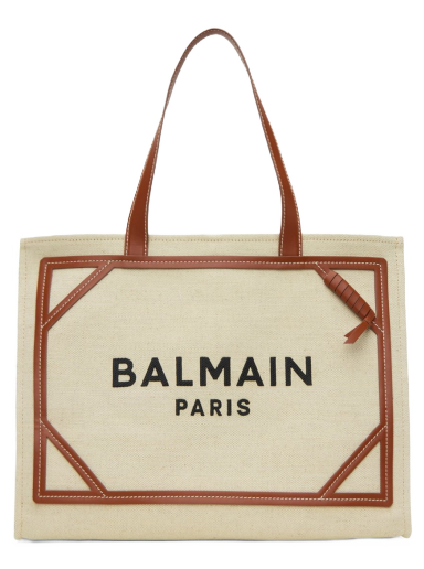 Kangaskassi Balmain B-Army 42 Tote Bag Beige | CN1FF810TDCS