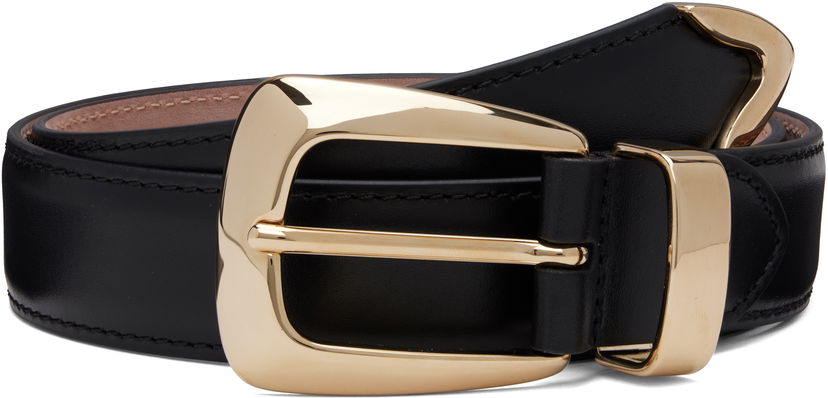 Vyöt Khaite KHAITE Benny Leather Belt Musta | 10013-763