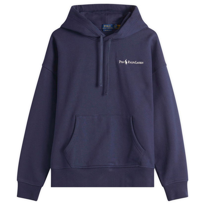 Huppari Polo by Ralph Lauren Ralph Lauren Embroidered Logo Relaxed Fit Hoodie Tummansininen | 710961135003