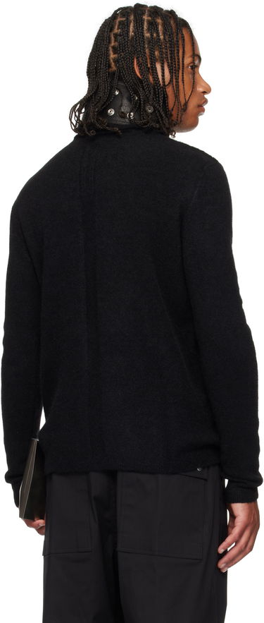 Villapaita Rick Owens Rick Owens Concordians Long Sleeve Grid Knit Sweater Musta | RU02E1670 KGRIDP, 2