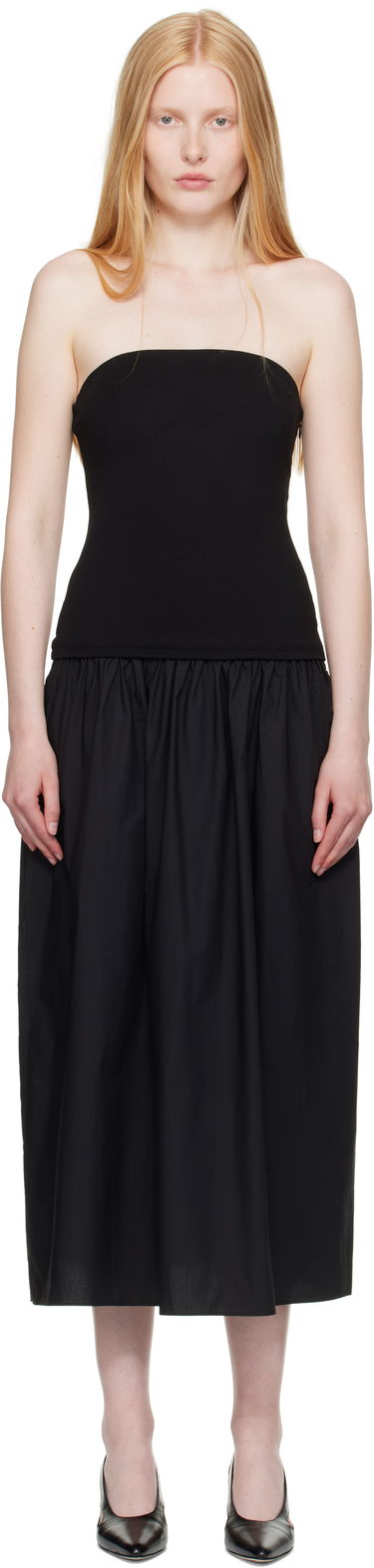 Mekko rag & bone rag & bone Irina Mixed-Media Midi Dress Musta | WAC25P3017D817, 0