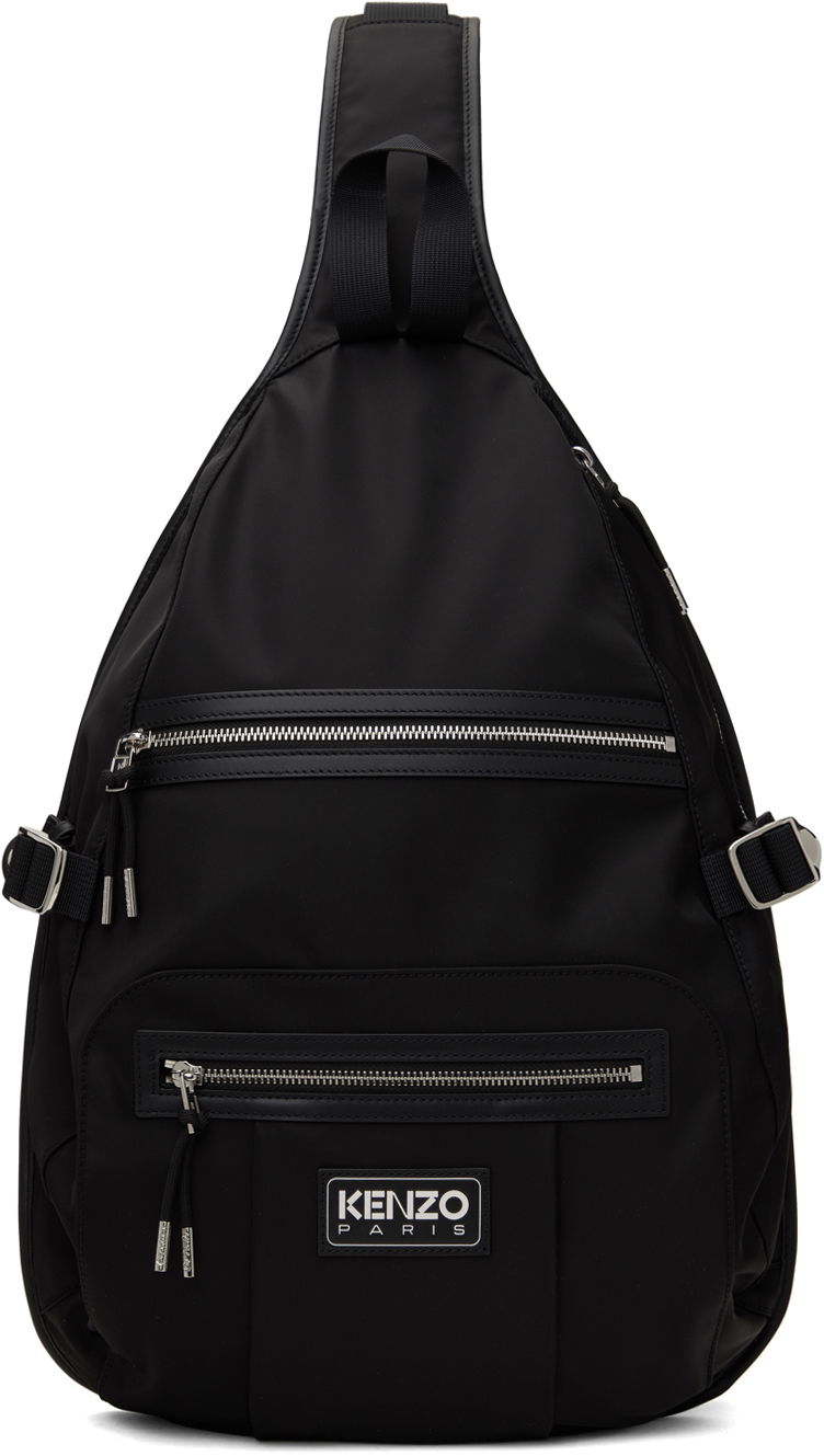 Reppu KENZO One Shoulder Backpack Musta | FE65SA120B10