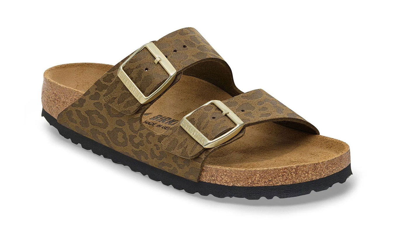 Tennarit ja kengät Birkenstock Arizona Synthetik Regular Fit Leopard Print Sandal Ruskea | 1030594, 1