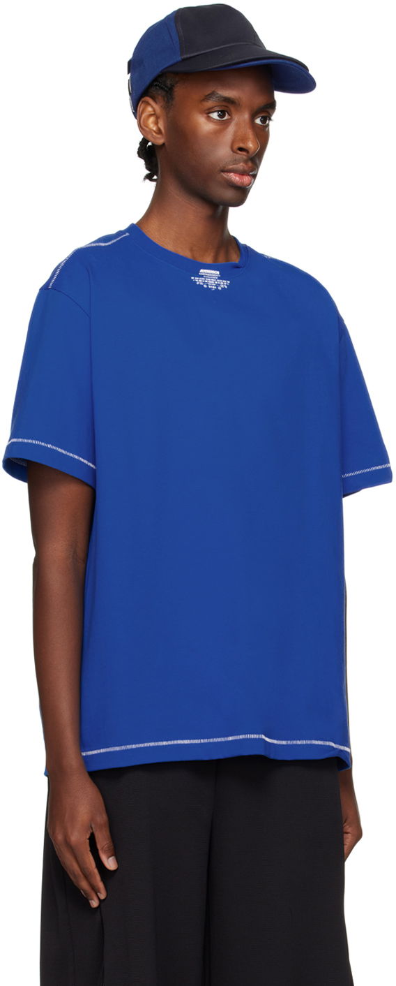 T-paita ADER ERROR Printed T-Shirt Sininen | BN01SSTS0103BL, 1