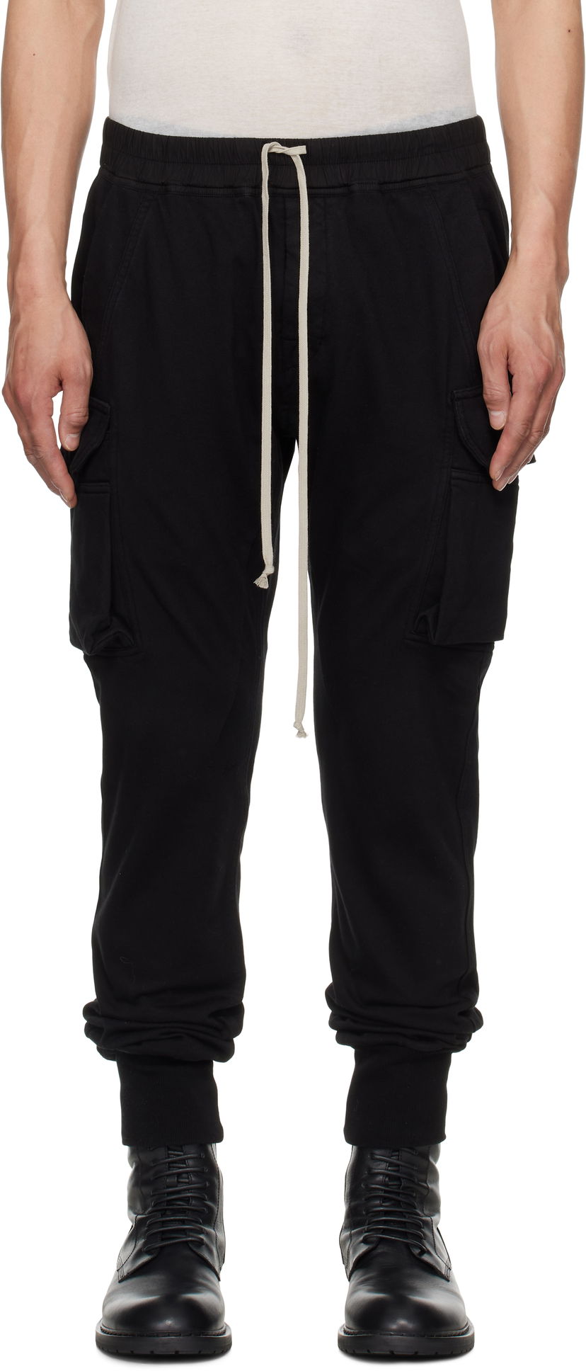 Verryttelyhousut Rick Owens Rick Owens DRKSHDW Hollywood Mastodon Cut Cargo Pants Musta | DU01E3386 RIG