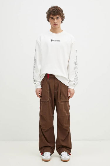 Cargo housut Pleasures PLEASURES Public Utility Pants Ruskea | P24W011, 5