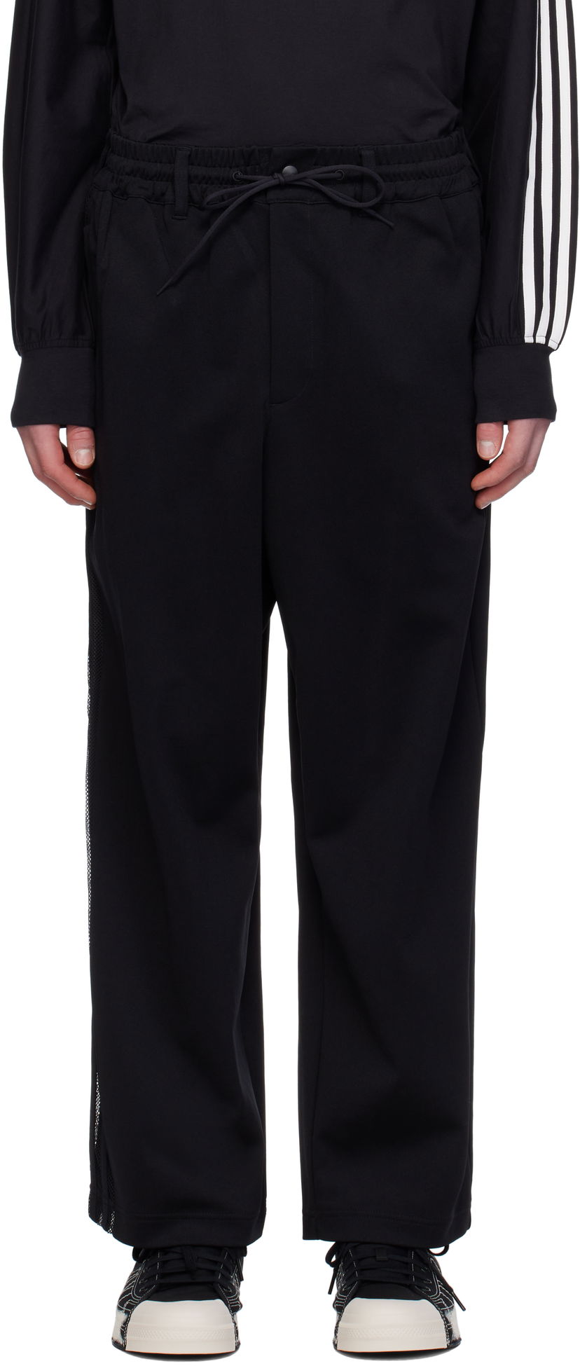 Verryttelyhousut Y-3 Y-3 Mesh TP Sweatpants Musta | JL8311